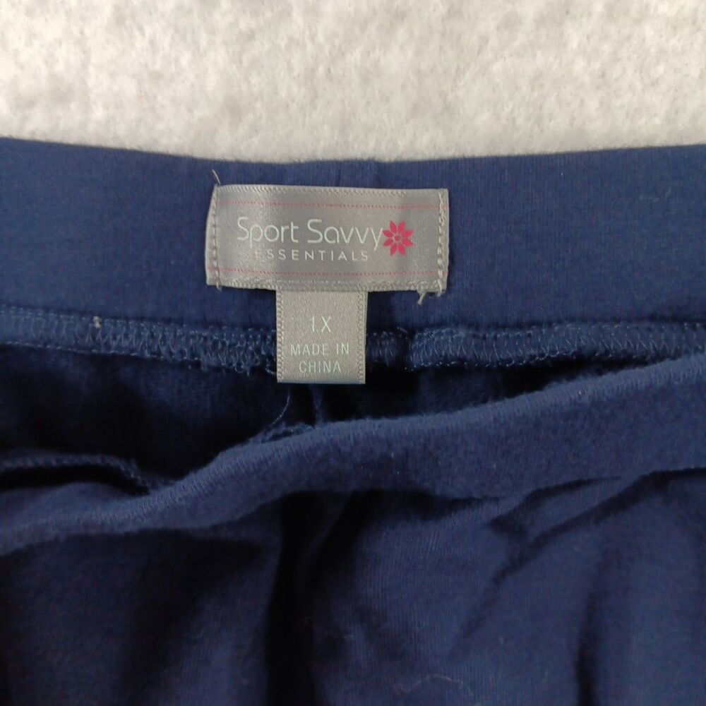 Sport Savvy Capri Pants Women's Size 1X Blue - Picture 5 of 7